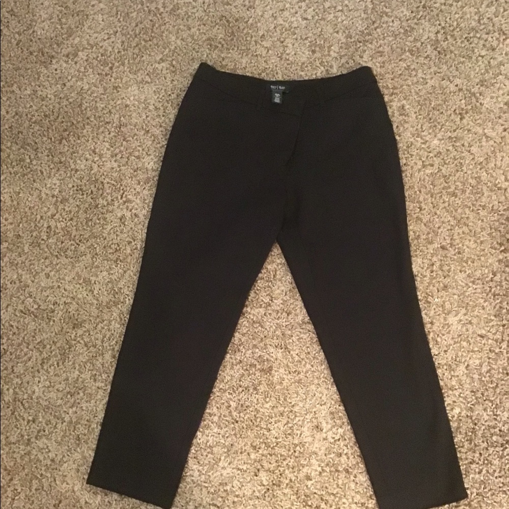 White House Black Market Slim Ankle ~ Black Dress Pants